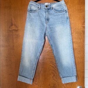 THE GREAT. The Slouch Taper Jean